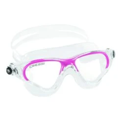 Cressi Cobra Swimming Goggles White Pink With Clear Lenses