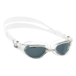 Cressi Flash Swimming Goggles White With Smoked Lenses