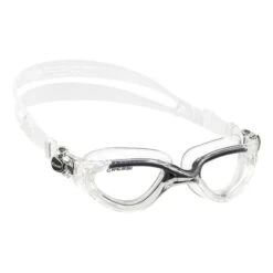 Cressi Flash Swimming Goggles Grey White With Clear Lenses