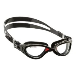 Cressi Flash Swimming Goggles Black With Clear Lenses