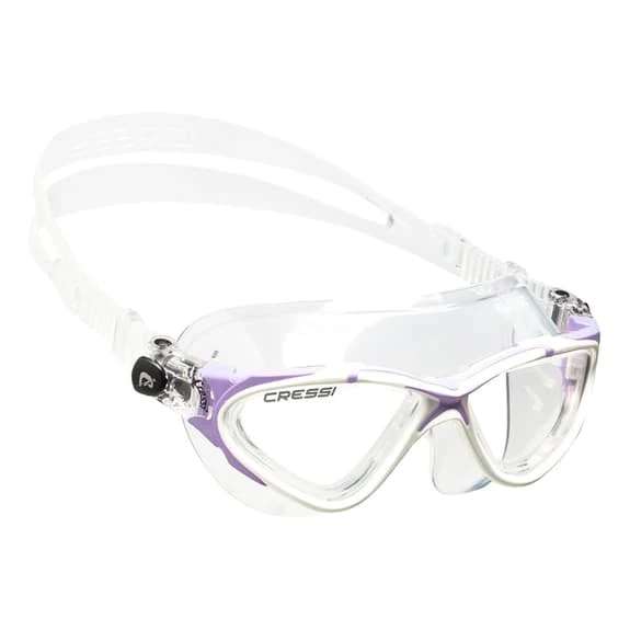 Cressi Planet Swimming Goggles White Lilac With Clear Lenses