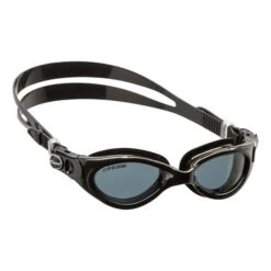 Cressi Flash Medium Swimming Goggles Black With Dark Lenses