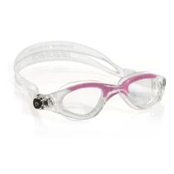 Cressi Flash Medium Swimming Goggles White Pink With Clear Lenses