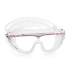 Cressi Skylight Swimming Goggles White Pink With Clear Lenses