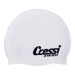 Cressi Silicone Swimming Cap White