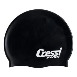 Cressi Silicone Swimming Cap Black