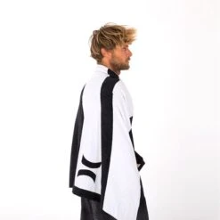Towel Hurley U Icon Slash Black White