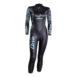 Sailfish One 7 Wetsuit Black Light Blue Women