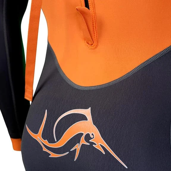 Sailfish Atlantic 2 Wetsuit Black Orange - Image 3