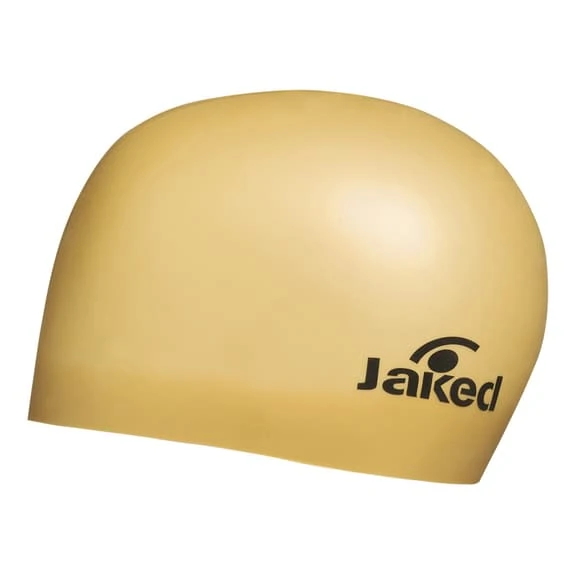 Jaked Basic Comfort Swimming Cap Yellow Gold Black (10 Units)