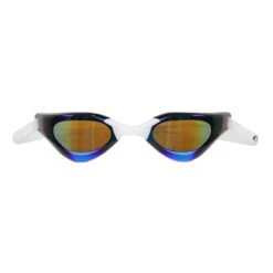 Swimming Goggles Jaked NRJ White With Blue Orange Mirrored Lenses