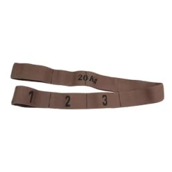 Double Elastic Band With Grips Leisis Intensity 20 Kg Brown
