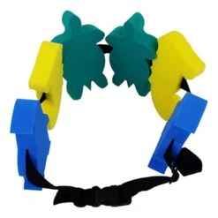 Leisis Learning Belt With Penguin, Seahorse And Turtle Shapes Yellow Green Blue Kids