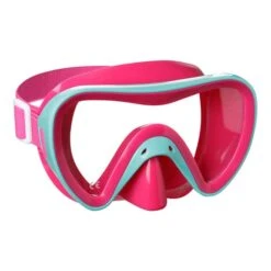 Mares Turtle Dive Mask Pink Blue With Clear Lenses Kids