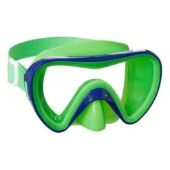 Mares Turtle Dive Mask Green Blue With Clear Lenses Kids