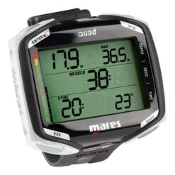Mares Quad Dive Computer Black White