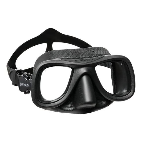 Mares Samurai-X Scuba Diving Mask Black With Clear Lenses