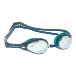 Mad Wave Vanish Swimming Goggles Blue With Mirror Lenses