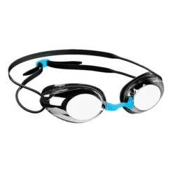 Mad Wave Honey Swimming Goggles White Blue With Mirror Lenses
