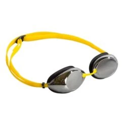 Mad Wave Lane4 Mirror Swimming Goggles Yellow Black With Mirror Lenses