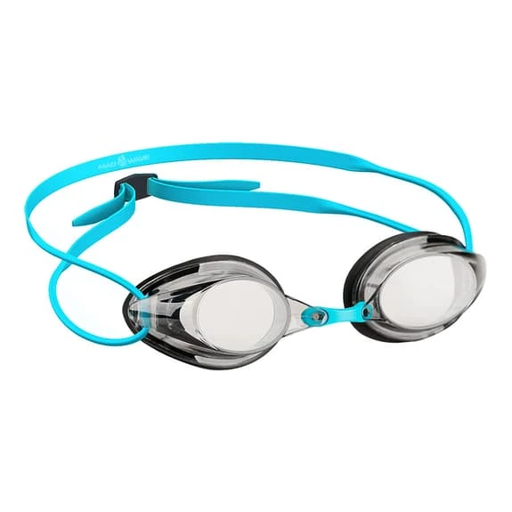 Mad Wave Streamline Swimming Goggles Black Turquoise