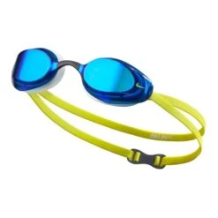 Swimming Goggles Nike Vapor Yellow With Mirrored Lenses Blue