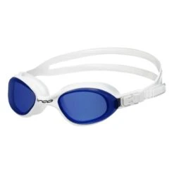 ORCA Killa 180 Swimming Goggles White With Navy Blue Clear Lenses