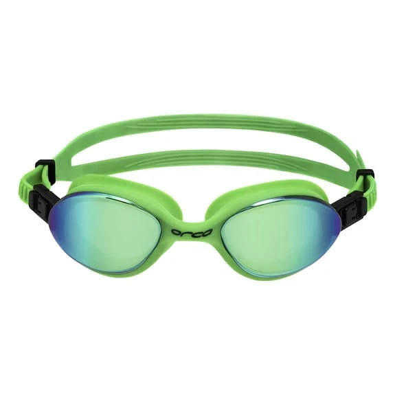 ORCA Killa 180 Swimming Goggles Green With Green Mirrored Lenses
