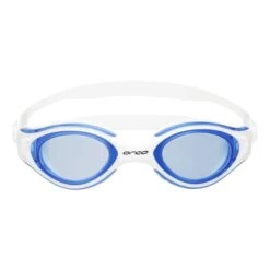 Orca Killa Vision Swimming Goggles White Blue With Blue Clear Lenses