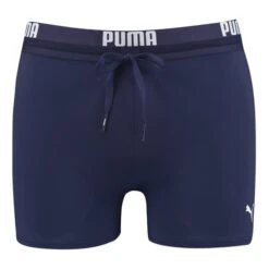 Puma Logo Trunk Swimming Trunks Navy Blue