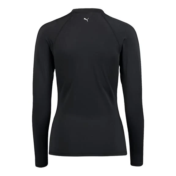Puma Swim Rash Guard Long Sleeve Swim Shirt Black Women - Image 2