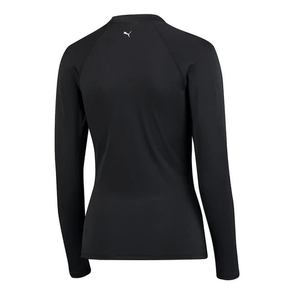 Puma Swim Rash Guard Long Sleeve Swim Shirt Black Women - Image 4