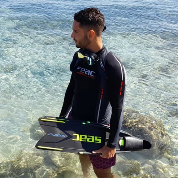 Fins Seac Booster Camo Black Yellow - Image 4