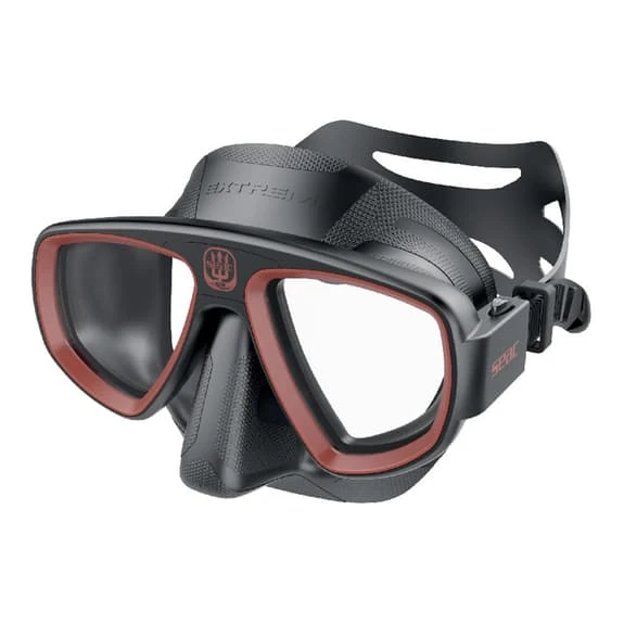 Seac Extreme 50 Scuba Mask Black Red With Clear Lenses