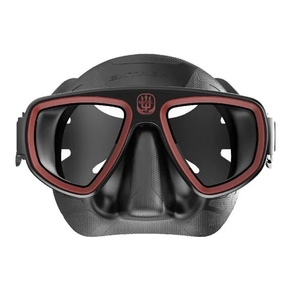 Seac Extreme 50 Scuba Mask Black Red With Clear Lenses - Image 2
