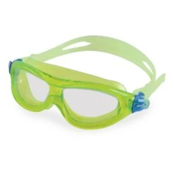 Seac Matt Swimming Goggles Green With Clear Lenses Kids