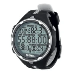 Seac Action Activity Watch Black White
