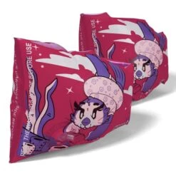 Speedo Learn To Swim Printed Character Arm Warmers Pink Lilac Pastel White Kids