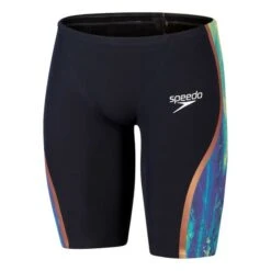 Speedo Fastskin LZR Pure Intent Jammer Shorts Black Lilac Blue