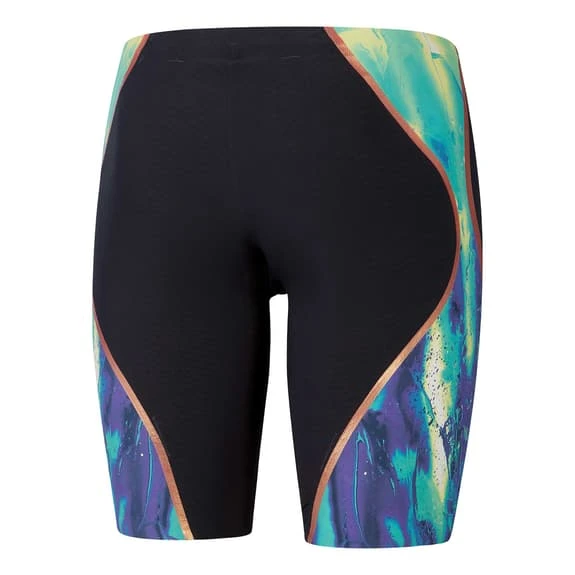 Speedo Fastskin LZR Pure Intent Jammer Shorts Black Lilac Blue - Image 2
