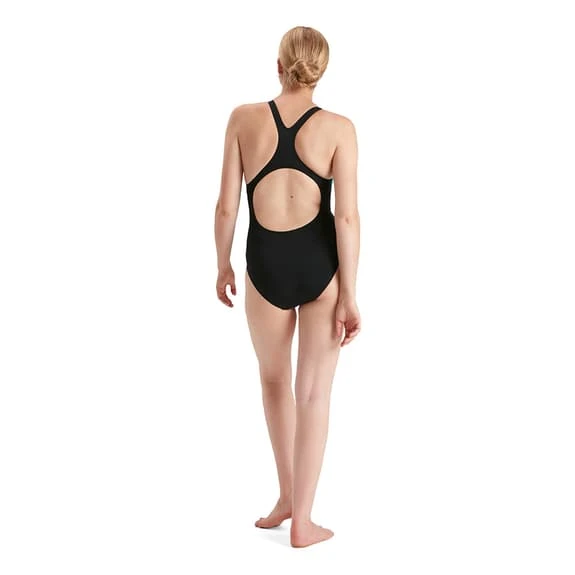Speedo Digital Placement Medalist Swimsuit Black Turquoise Blue Women - Image 3