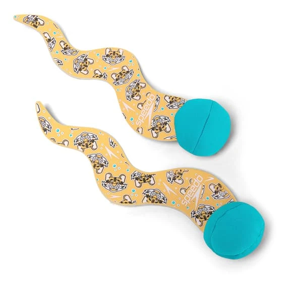 Speedo Learn To Swim Dive Water Balls Turquoise Blue Light Orange White - Image 3