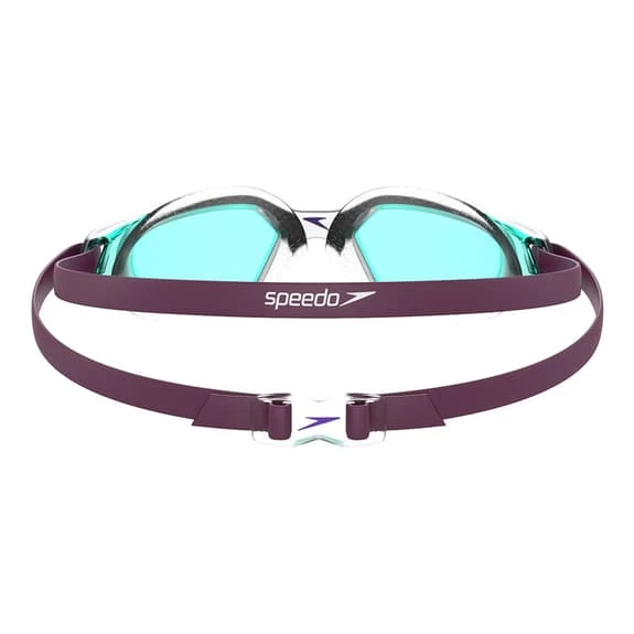 Speedo Hydropulse Swimming Goggles Lilac With Green Tinted Lenses Kids - Image 3
