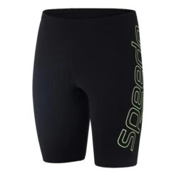 Speedo Boom Logo Placement Jammer Swim Shorts Black