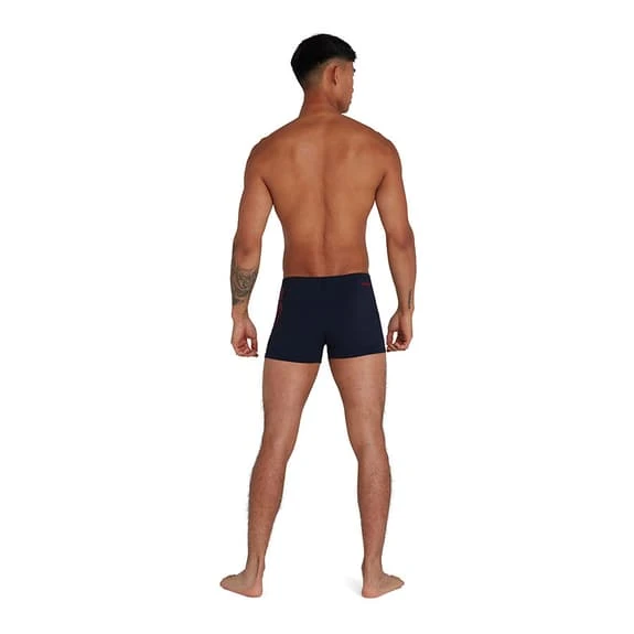 Speedo Boom Logo Placement Aquashort Black Orange - Image 4