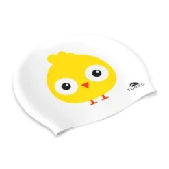 Turbo Suede Chick Swimming Cap White Yellow