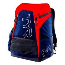 TYR Alliance 45L Swimming Backpack Blue Red