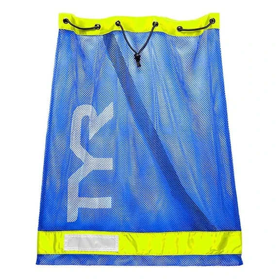Swimming Bag TYR Mesh 75L Yellow Blue