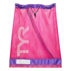 Swimming Bag TYR Mesh 75L Pink Lila