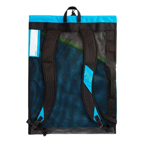 TYR Team Elite Mesh 40L Backpack Blue Yellow - Image 2